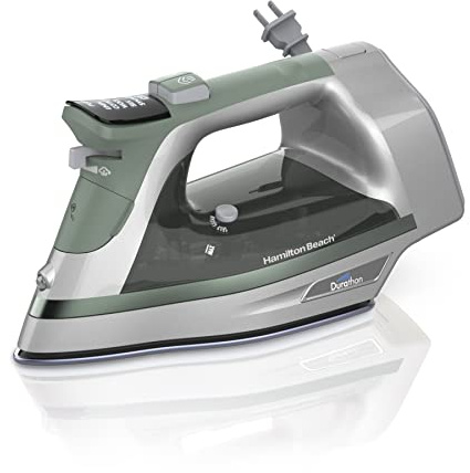 Hamilton Beach Steam Iron For Clothes With Digital Fabric Selector
