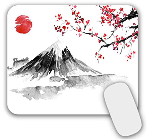 AOKSUNOVA Liten musmatta med motiv, 24 x 20 cm, med fin design, japansk stil