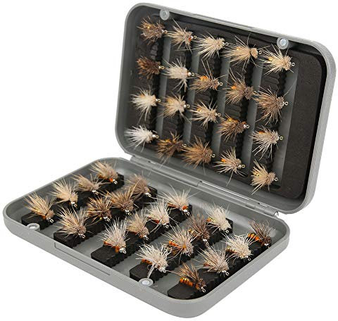 40 Stück Fliegen Fischen, Köder Insekten Fliegen Angel Zubehör mit Haken Zubehör
