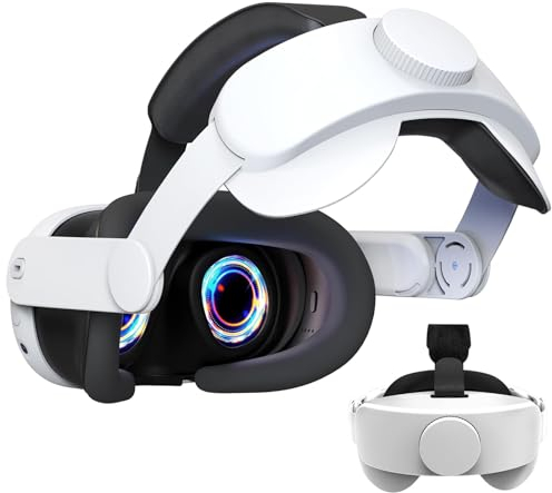 Growalleter Kopfband für Quest 3/Quest 3S Headstrap, Elite Strap für Meta Quest 3/3S, Headstrap/Head Strap für MetaQuest 3/3S Zubehör, VR Headset Ersatz Gurt, Reduziert Gesicht und Kopfdruck