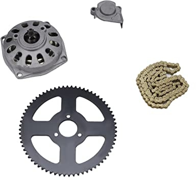Boîte de Vitesses de Tambour D'embrayage 6T, Pignon de Chaîne Arrière 68T, Chaîne 25H pour Minimoto Pocket Bike, Accessoire ATV