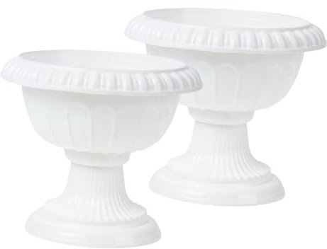 Yardenfun 2stücke Romanischer Blumentopf Dekorativer Pflanzer Für Hochzeiten Garten Und Partys Leicht Als Türdekoration Für Pflanzenliebhaber