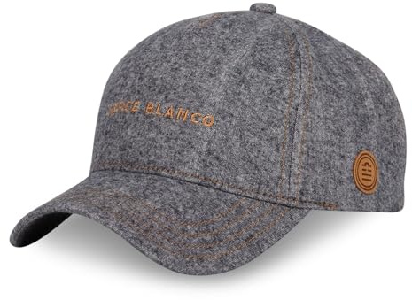 Serge Blanco Casquette Homme Coton, Casquette Baseball Denim, Original et Authentique, Taille TU - Noir/Or