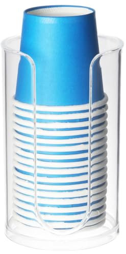 Dispenser Per Bicchieri Di Carta - Dispenser Per Bicchieri Usa E Getta Per Collutorio | Dispenser Per Tazze Usa E Getta Piccoli, Dispenser Per Portabicchieri Trasparente In Acrilico, Dispenser Per Con