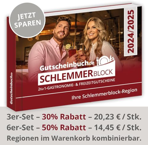 Gutscheinbuch.de Schlemmerblock Göttingen & Umgebung 2025 inkl. Guthabencode für Mobile-Gutscheine.de