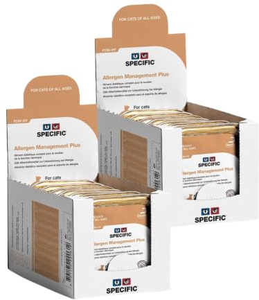 Specific FOW-HY Allergen Management Plus | Confezione Doppia | 2 x 7 x 100 g | Alimento dietetico completo per gatti | Supporto in caso di allergie | Per disturbi da malassorbimento intestinale
