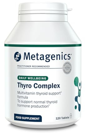Metagenics Thyro Complex - Multi-Nutrient Complex with Iodine, Selenium, Tyrosine, Zinc and B Vitamins - for Normal Thyroid Function Support - 120 Tablets