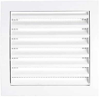 Steinberg14 Weiß Lüftungsgitter 150x150mm Kunststoff Abschlussgitter - Abluftgitter für Wand und Decke - ohne Flansch