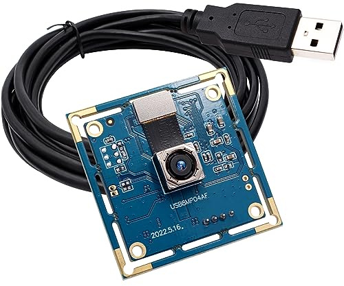 ELP Caméra USB autofocus 8 MP pour ordinateur et imprimante 3D, Full HD 2448P, Lightburn Cam