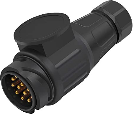 Europäische 13-Kern Anhänger Steckdose 12V Anhänger Adapter Zugstange Stecker Zubehör Stecker Stecker Stecker Stecker Stecker für LKW Zubehör, Schiffe, Wohnwagen