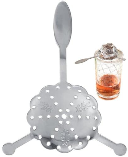 Ericetion Stainless Steel Absinthe Spoon Wormwood Spoon Glass Cup Filter Coffee Stirring Slotted Dripper Cocktails Accessories