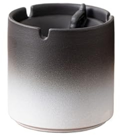 cendrier sur pied Cendrier en forme d'entonnoir de grande taille avec couvercle, idéal for la maison et le bureau. Couleur unie, coupe-vent, style chinois