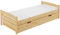 Erst-Holz® Massivholzbett Kiefer Natur 80x200 Jugendbett Einzelbett Rollrost Matratze Bettkasten 60.31-08MS5