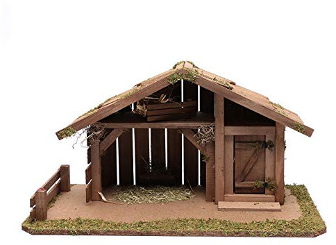 Holyart etable 28x55x30 cm avec pièce Accessoire crèche santons 12 cm