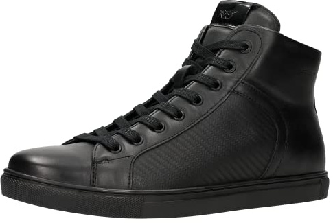 Wojas - Sneaker alte alla caviglia | Scarpe da ginnastica da uomo | Scarpe in pelle | Scarpe per il tempo libero | Comode | Nero 24026 – 71 – Gr., Nero , 41 EU