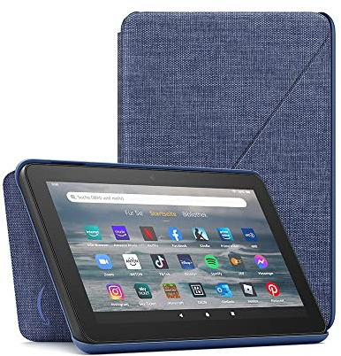 Amazon Fire 7 tablet Fabric Cover | Only compatible with 12th generation tablet (2022 release), Deep Sea Blue