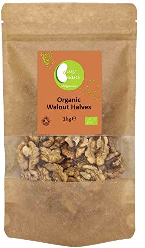 Organic Walnut Halves - Certified Organic - by Busy Beans Organic (1kg)