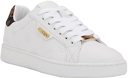 GUESS Women's Renzy Sneaker, White Opulent Garden, 5 UK