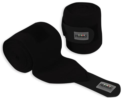 Horses Fasce Riposo Lux Paia (Nero)