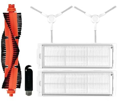 INF Ersatzteile Zubehör für Xiaomi Mi Robot Vacuum Mop 2S/Mop P/Mop Pro/XMSTJQR2S/STYTJ02YM, Hauptbürste/HEPA-Filter/Seitenbürsten/Reinigungswerkzeug