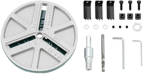 YINETTECH 1 Set Di Frese Circolari Seghe A Tazza Punte Per Lavorazione Del Legno Utensili Da Taglio Apriscatole Per Fari Fori Per Pannelli In Plastica Fori Per Altoparlanti Fai Da Te