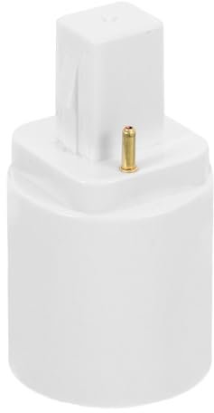 Homoyoyo Adapter und Pbt Tragbar für Einfache Installation aus Kompakt Glühlampensockel G23 zu E27 Weißer Lampenadapter Konverter Zuhause und Büro