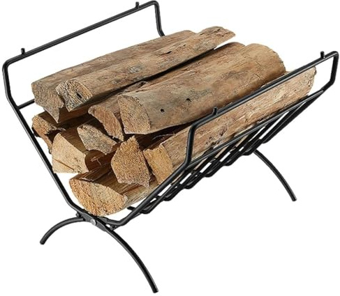 Almacenamiento de leña al aire libre, Estante for leña for exteriores, estante for leña, multifuncional, no deformable y conveniente, estante de almacenamiento for chimenea, adecuado for acampar en el