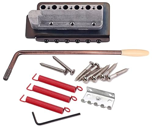 6 String Selle Piane Sistemi Tremolo Singolo Installazione Rapida Kit Ponte Chitarra Elettrica Precisioni Tuning Per Musicisti Per Chitarra Parti di Strumenti Musicali