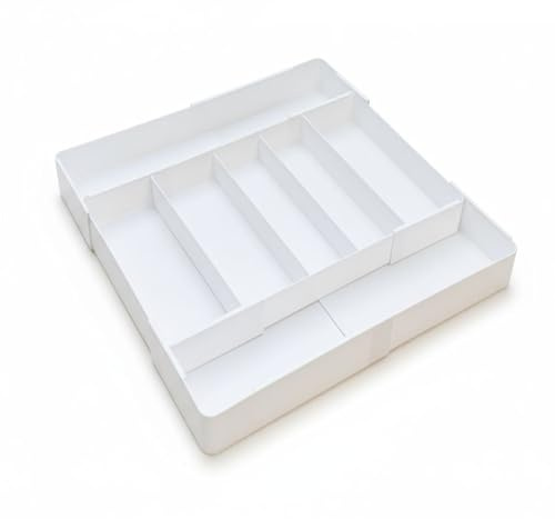 MS MANZARES Organizador Cajones Organizadores de Cubiertos. Cuberteros para Cajon Cocina Cubertero Extensible Drawer Organizer Separadores Talheres Cozinha Organização