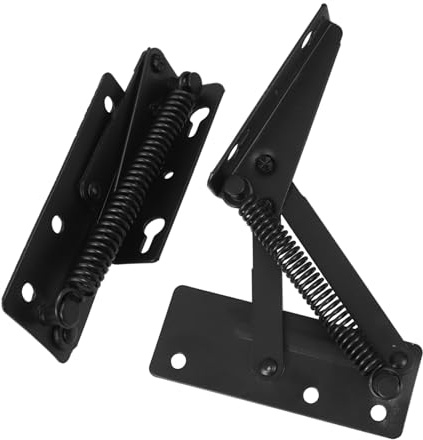 Baluue Symmetrical Spring Hinge Vertical Folding Self-Closing Cabinet Door Hinge with Split Spring Design for Sofas and Box Doors Rust-Resistant Hardware