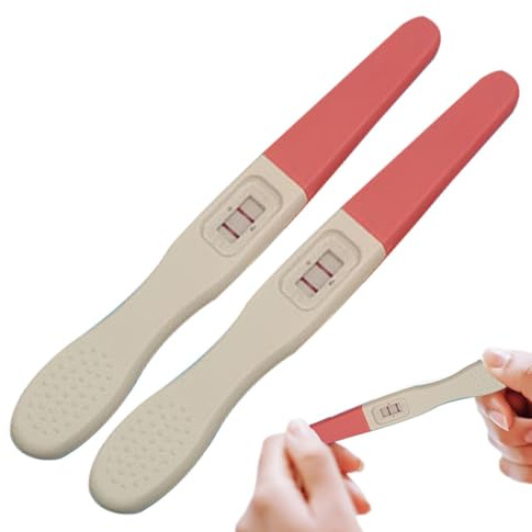 Nouveau faux test de grossesse: 2 pièces de blague montrant des résultats positifs, maquillage réaliste pour la grossesse précoce | Convient pour les blagues, cadeaux et divertissement humoristique
