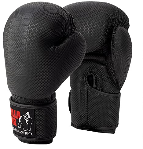 GORILLA WEAR Montello Boxing Gloves - Black - 16oz