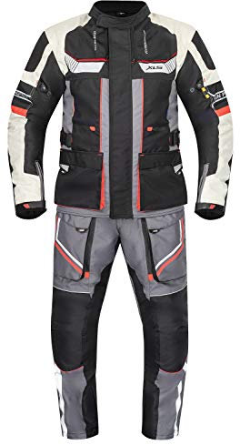 XLS Textilkombi hochwertige Motorradkombi X-Drive Textil atmungsaktiv wasserdicht (7XL)