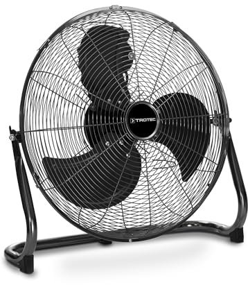 TROTEC Ventilateur au sol TVM 19 – 120 W, Ø 45 cm, 3 vitesses, inclinaison 120°, structure métallique, poignée & enrouleur de câble