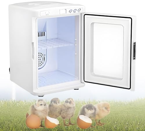 EpyGnom Incubatrice per Rettili 25 Litri Incubatrici Riscaldabili E Raffreddanti Scatola con Termostato Controllo della Temperatura 5℃-60℃ Covatrice per Tartarughe Lucertole Camaleonti White