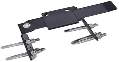 Chiusura a doppia catena con bloccaggio sicuro for telai a tubo tondo da 1 3/8 pollici, struttura in acciaio resistente for recinzioni e cancelli