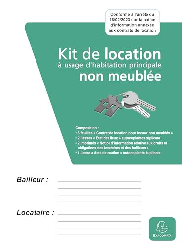 EXACOMPTA Kit dossier location non meublée 41E