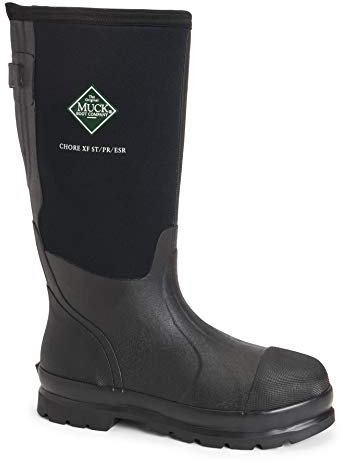 MUCK Chore Classic Men's Steel Toe XF (Wide Calf), Black, Size 11(M)