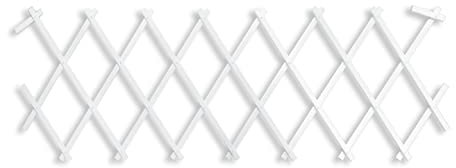 HERSIG - Celosia Extensible PVC | Celosia para Balcon, Terraza, Jardin o para Interior de Color Blanco - 0,5 x 1,5M