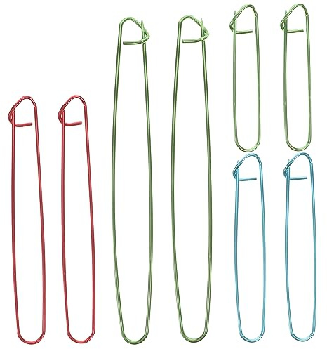 SHINEOFI 10piezas Soportes para Puntadas De Hilo Colores Aleatorios para Tejer Y Ganchillo Diseño De Bloqueo Seguro