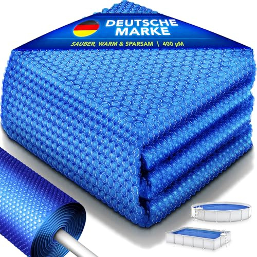 tillvex® Premium Telone di copertura solare per piscina 400 µm, rotondo, Ø 600 cm | Pellicola solare, telo riscaldante tagliabile | Telone solare, copertura per piscina | Telone solare per piscina per