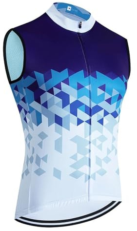 YGLEEULI Veste De Cyclisme Maillot de cyclisme d'équipe à séchage rapide | gilet de vélo coupe-vent for hommes, maillot de vélo d'été sans manches