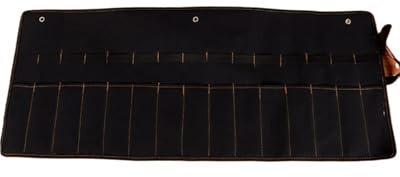 XFYESL Custodia per scalpello, portautensili tascabile in tela, porta chiavi, organizer per coltelli, martelli, sgorbie Tool scatola per l'organizzazione(15 Holes)
