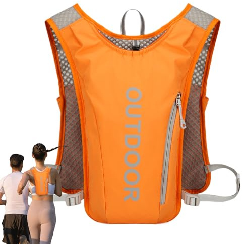 Zaino per pacchetto di idratazione - Zaino per acqua corrente | Gilet da corsa regolabile, tasca in bicicletta con strisce riflettenti, per il libero all'aperto regolabili per le corse