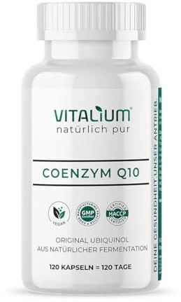 Coenzym Q10 – 200mg pro Kapsel – 120 vegane Kapseln – 4 Monate Reichweite – hochwertiges Q10 – hochdosiert, in Deutschland produziert & laborgeprüft