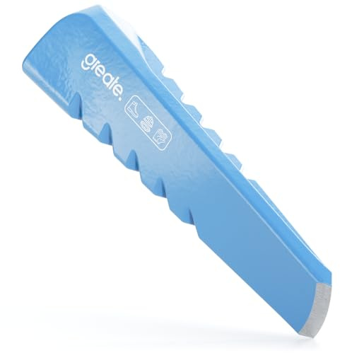 greate Spaltkeil für Holz aus Stahl - Drehspaltkeil verschleißfest & langlebig aus Vergütungsstahl C45 - Holzspalter Keil zum Holzspalten - Woodsplit, Holz Spaltkeil, Holzspaltkeil, Spaltklotz