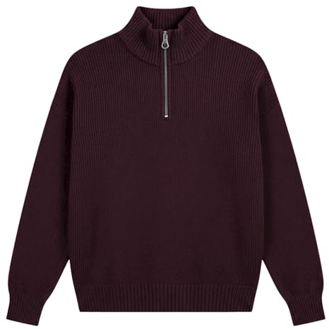 Halv dragkedja tröja herr sweatshirt herr med dragkedja mjuk | Vintertröja med herrtröja elegant arbetströja mjuk tröja herr enfärgad fleecetröja