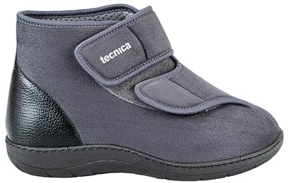 EXTRO STYLE - Scarpe Ortopediche Protettive Tecnica 1, per Riabilitazione e Recupero delle Funzioni del Piede, Tomaia in Microfibra e Suola Antiscivolo, Plantare Estraibile, Grigio, Taglia 45