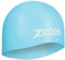 Zoggs Unisex – Erwachsene Easy-fit Silicone Cap Badekappe, Blau, One Size