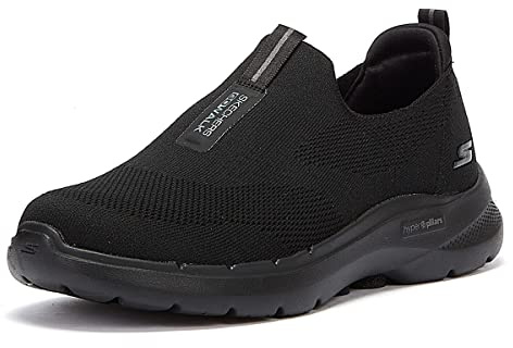 Skechers Homme Go Walk 6 Sneaker , Noir, 42.5 EU